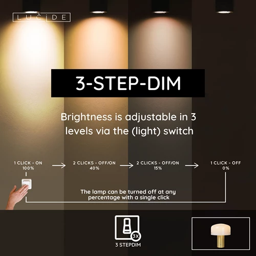 Lucide TIMON - Table lamp - 1xE27 - Matt Gold / Brass - USP
